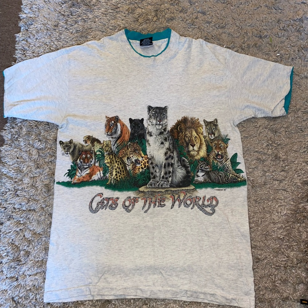1992 Big cats of the world tshirt